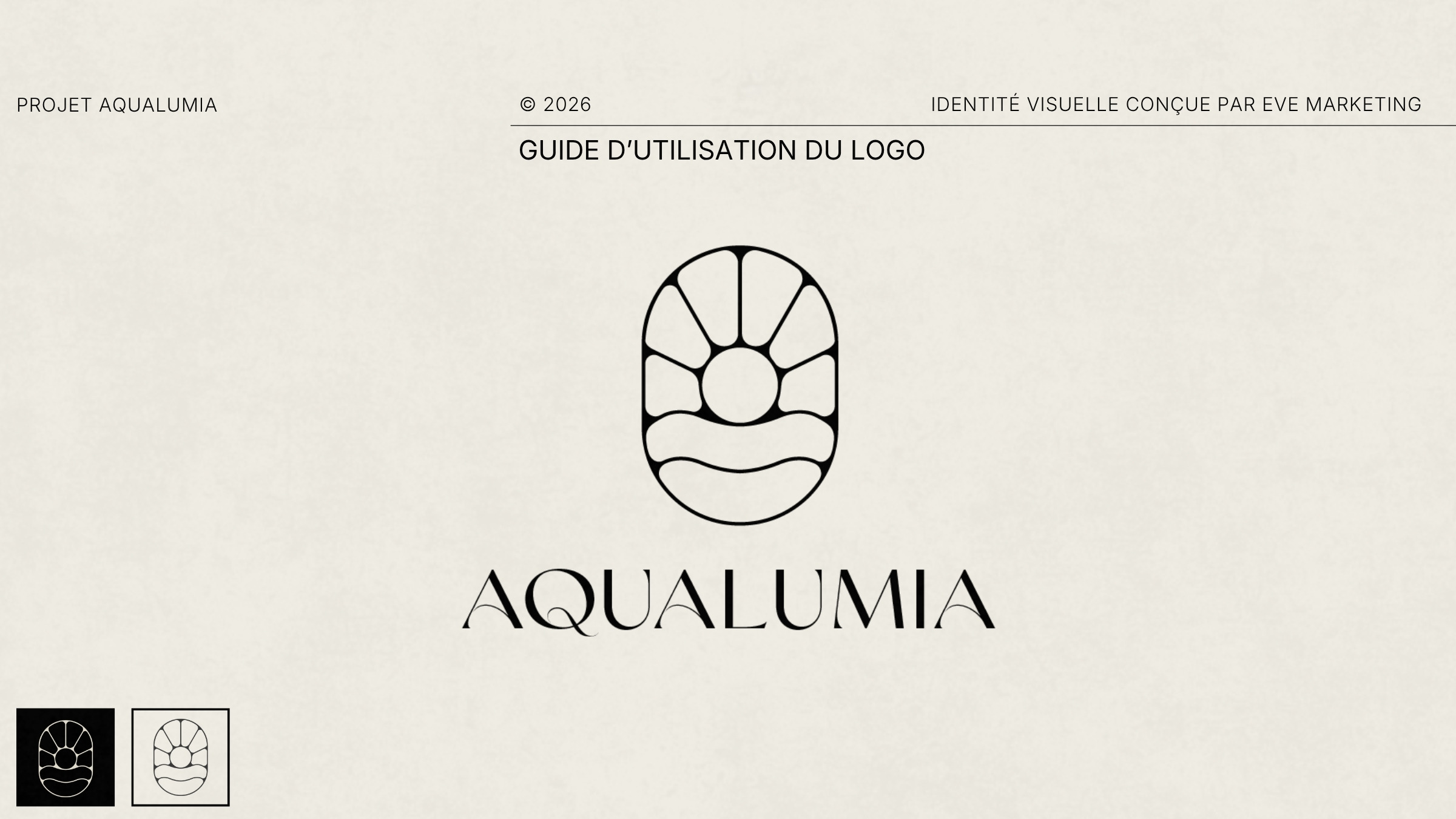 Logo Aqualumia conçu par Eve Marketing pour Groupe Immobilier Devenzo