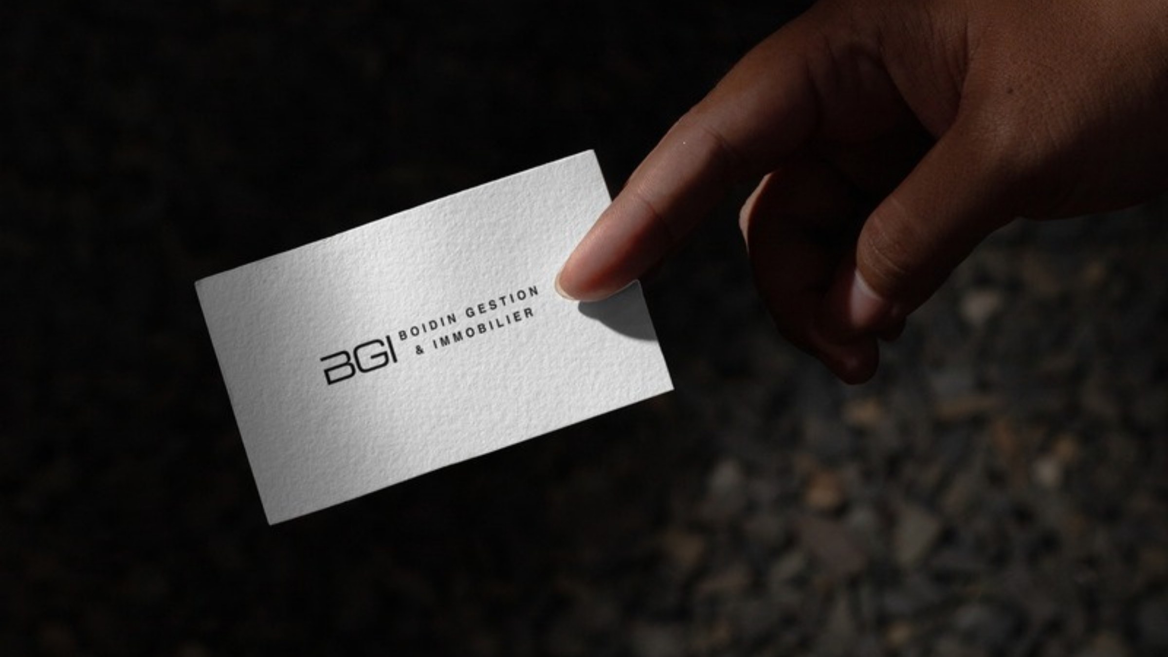 Carte d’affaires blanche BGI